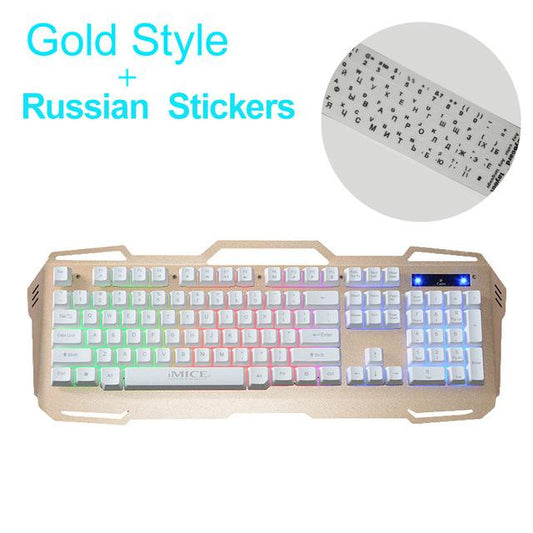 IMice Wired Gaming Keyboards Mechanical Feeling